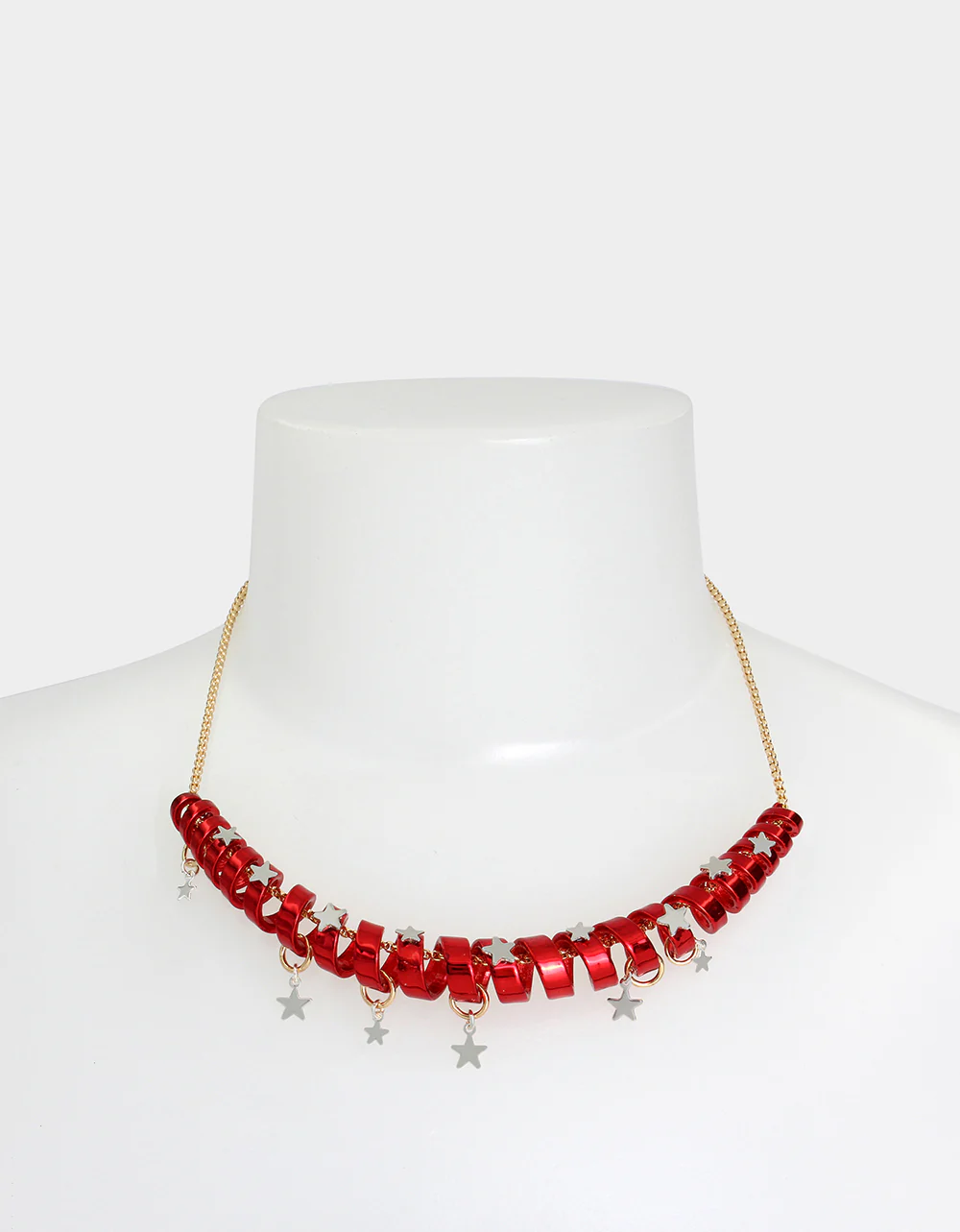 BETSEYS HOLIDAY COIL NECKLACE RED - Image 3