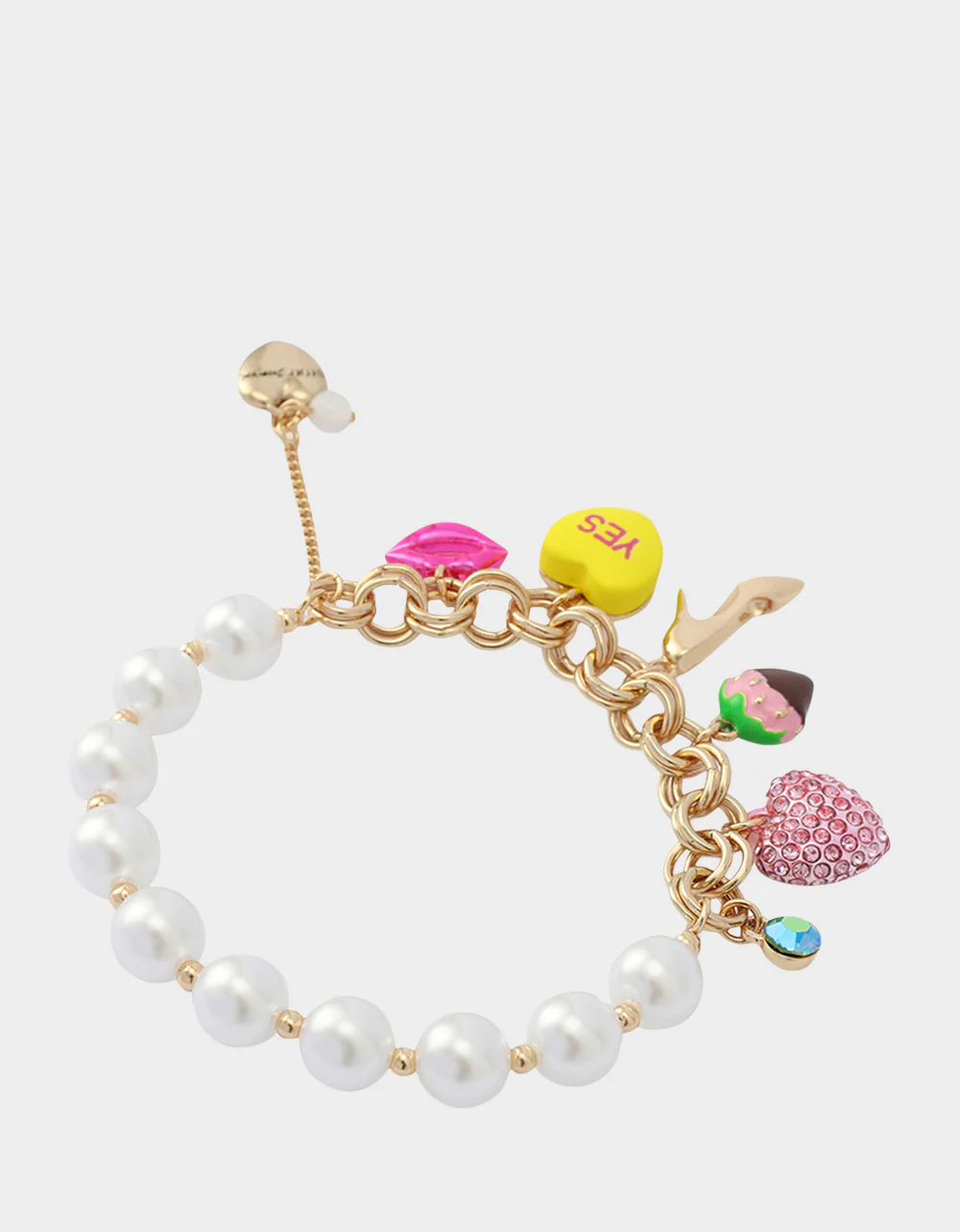SWEETHEART CHARM STRETCH BRACELET PEARL - Image 3