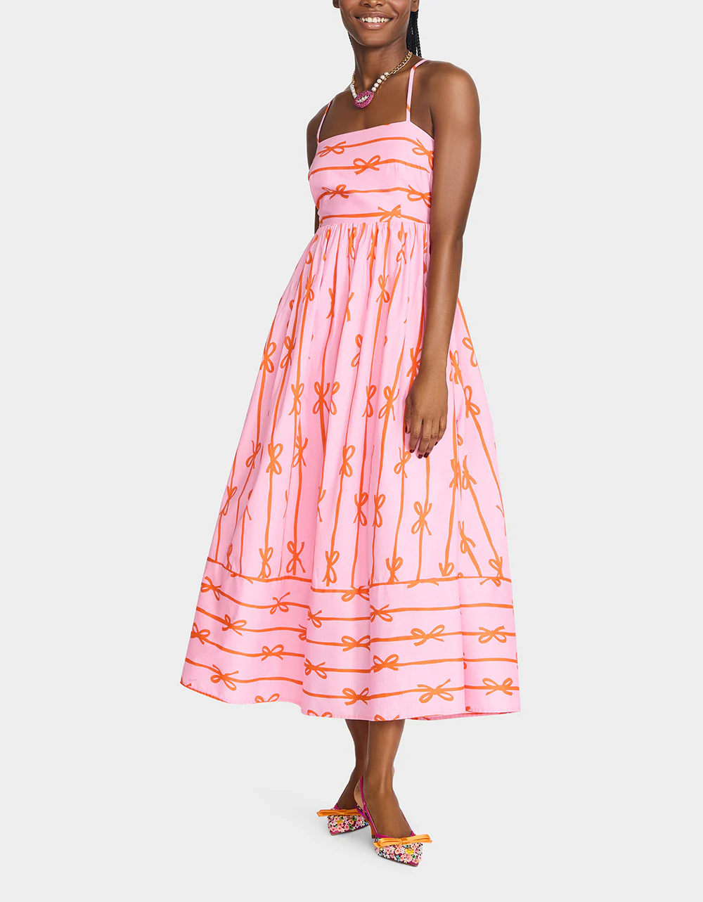 JORDY MAXI DRESS PINK MULTI - Image 4