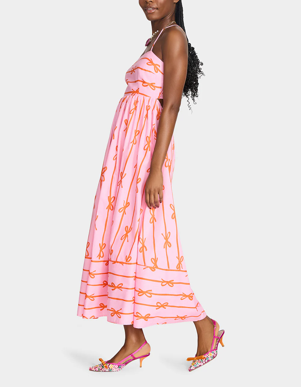 JORDY MAXI DRESS PINK MULTI - Image 5