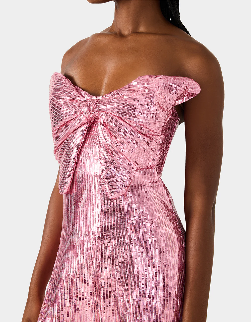 SEQUIN BOW DRESS PINK SEQUIN - Image 6